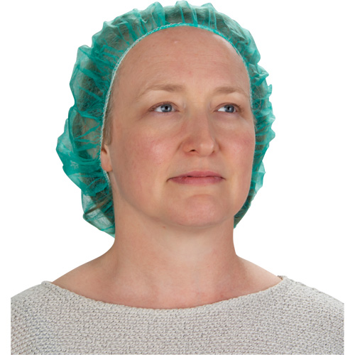 Bonnets bouffants, Polypropyl&egrave;ne, 24", Vert Les Fournitures Industrielles Méga