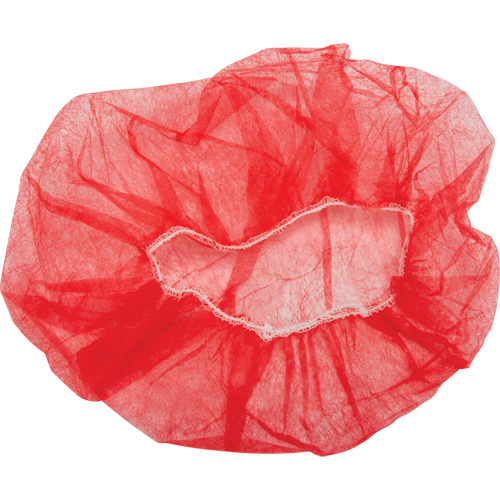 Bonnets bouffants, Polypropyl&egrave;ne, 21", Rouge Les Fournitures Industrielles Méga