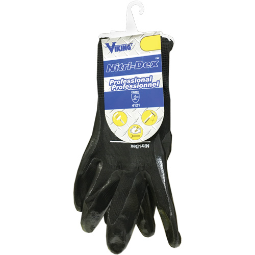 Nitri-Dex Work Gloves, 7, Nitrile Coated, EN 388 Level 1 Les Fournitures Industrielles Méga