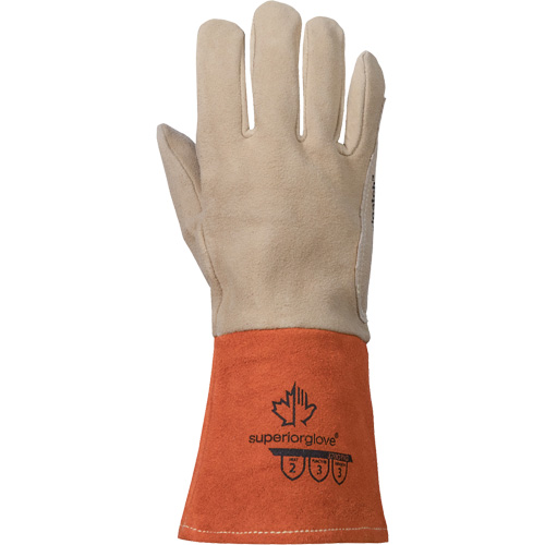 TIG Welding Gloves, Grain Deerskin, Size Medium Les Fournitures Industrielles Méga