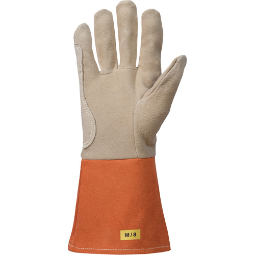 TIG Welding Gloves, Grain Deerskin, Size Medium Les Fournitures Industrielles Méga