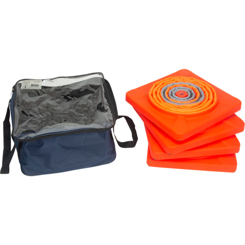 Collapsible Traffic Cone, 28" H, Orange Les Fournitures Industrielles Méga
