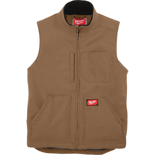 Veste doubl&eacute;e en sherpa ultra-r&eacute;sistante, Hommes, Petit, Brun Les Fournitures Industrielles Méga