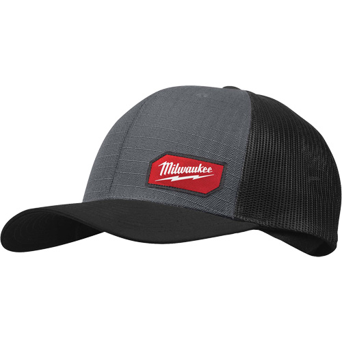 Casquette &agrave; patte pressionn&eacute;e GridIron, Gris, Nylon/Poly-coton Les Fournitures Industrielles Méga