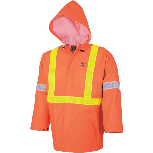 R85 Ensemble imperm&eacute;able de s&eacute;curit&eacute; 3 pi&egrave;ces ignifuge Element FR, Petit, Orange haute visibilit&eacute; Les Fournitures Industrielles Méga