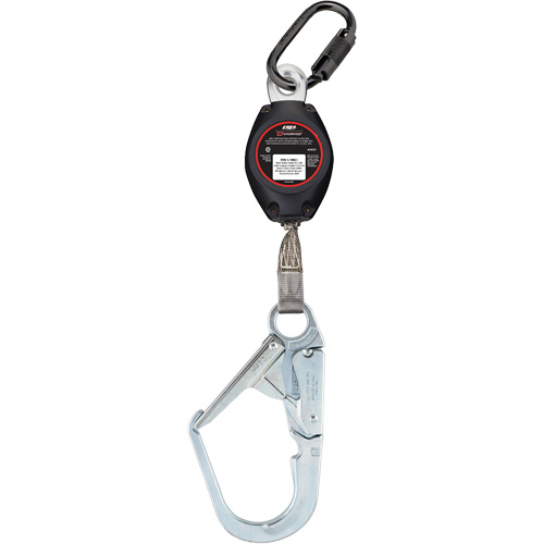 Dynamic Large Snap Hook Self-Retracting Lifeline, 7', Polyester, Swivel Les Fournitures Industrielles Méga