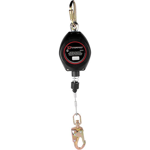 Dynamic Self-Retracting Lifeline, 20', Galvanized Steel, Swivel Les Fournitures Industrielles Méga