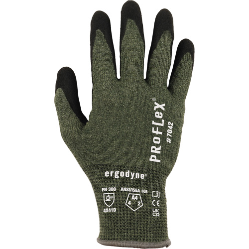 Proflex 7042 Cut-Resistant Gloves, Size Small, 18 Gauge, Nitrile Coated, Aramid Shell, ASTM ANSI Level A4/EN 388 Level D Les Fournitures Industrielles Méga