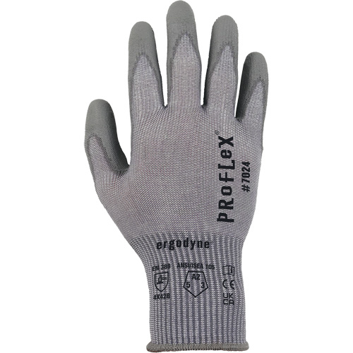 ProFlex 7024 Cut-Resistant Gloves, Size Small, 13 Gauge, Polyurethane Coated, Polyester/HPPE/Spandex Shell, ASTM ANSI Level A2/EN 388 Level B Les Fournitures Industrielles Méga