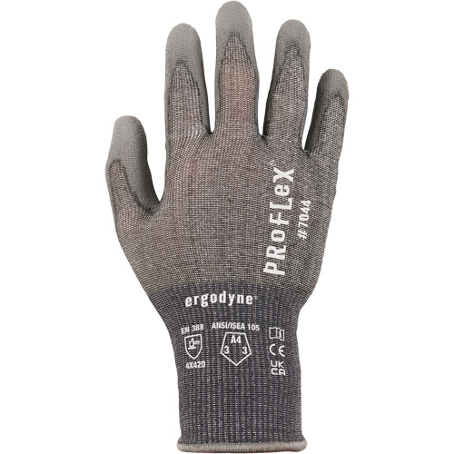 ProFlex 7025 Cut-Resistant Gloves, Size Small, 18 Gauge, Polyurethane Coated, Nylon/HPPE/Spandex Shell, ASTM ANSI Level A2/EN 388 Level B Les Fournitures Industrielles Méga