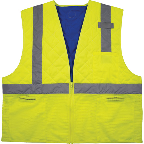 Veste de s&eacute;curit&eacute; refroidissante Chill-Its 6668, Petit, Jaune lime haute visibilit&eacute; Les Fournitures Industrielles Méga