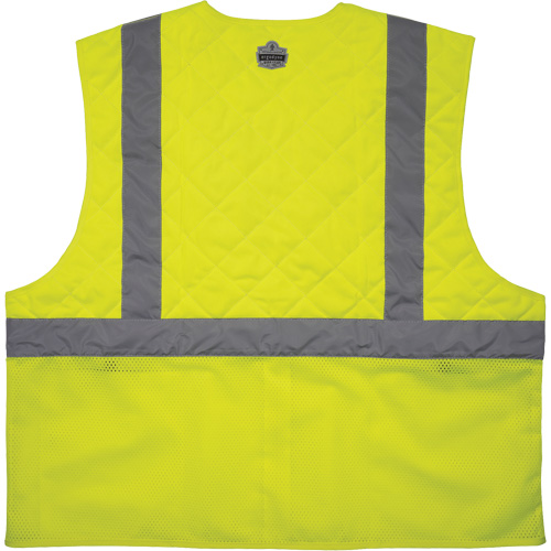 Veste de s&eacute;curit&eacute; refroidissante Chill-Its 6668, Petit, Jaune lime haute visibilit&eacute; Les Fournitures Industrielles Méga