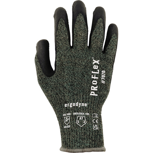 Gants enduit de nitrile r&eacute;sistant &agrave; la coupe ProFlex 7070, Taille Petit, Calibre 13, Rev&ecirc;tement Nitrile, Enveloppe en Aramide, ASTM ANSI niveau A7/EN 388 niveau F Les Fournitures Industrielles Méga