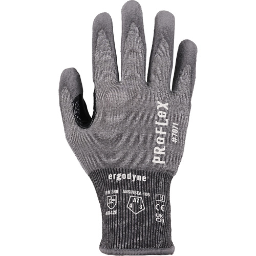 Gants enduit de PU r&eacute;sistant &agrave; la coupe ProFlex 7071, Taille Petit, Calibre 18, Rev&ecirc;tement Polyur&eacute;thane, Enveloppe en PEHP/Tungst&egrave;ne, ASTM ANSI niveau A7/EN 388 niveau F Les Fournitures Industrielles Méga