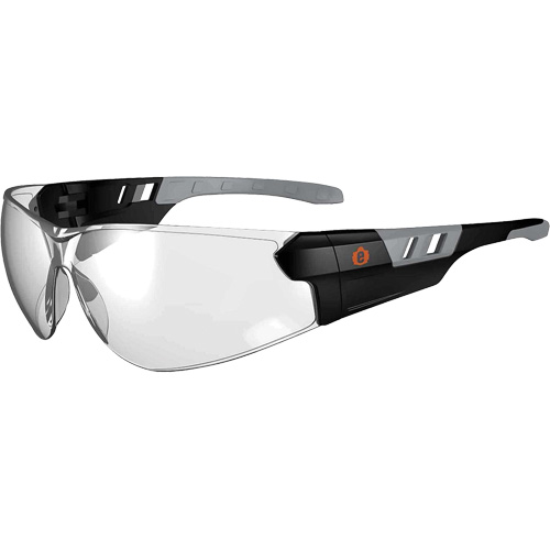 Lunettes de s&eacute;curit&eacute; sans monture Skullerz SAGA, Lentille Int&eacute;rieur/ext&eacute;rieur, Anti-&eacute;gratignures, ANSI Z87+/R&eacute;pond ou surpasse la norme CSA Z94.3 Les Fournitures Industrielles Méga