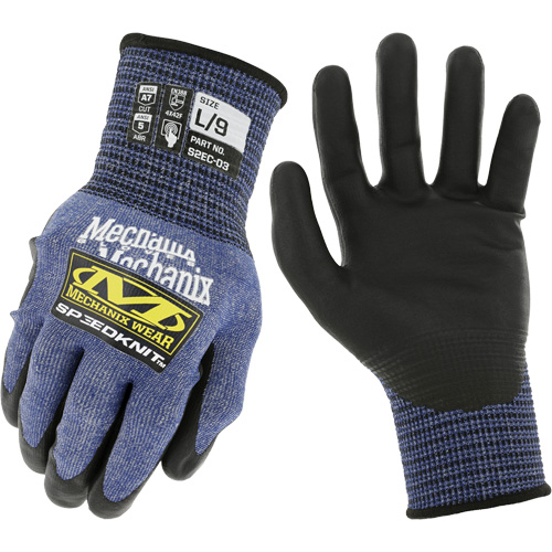 Gants r&eacute;sistants aux coupures SpeeKnit S2EC03, 7/Petit, Calibre 18, Rev&ecirc;tement Ur&eacute;thane, ASTM ANSI niveau A7/EN 388 niveau F Les Fournitures Industrielles Méga
