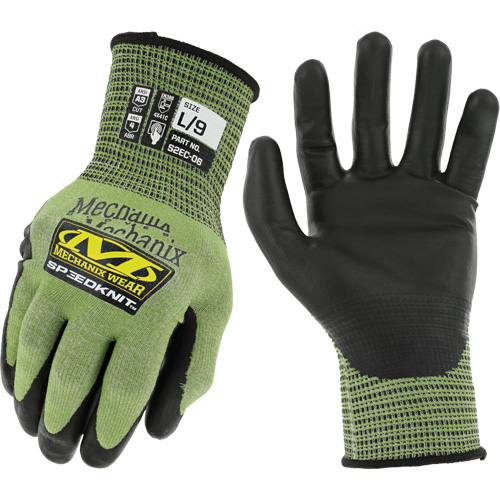 Gants r&eacute;sistants aux coupures SpeeKnit S2EC06, 7/Petit, Calibre 18, Rev&ecirc;tement Ur&eacute;thane, ASTM ANSI niveau A4/EN 388 niveau D Les Fournitures Industrielles Méga