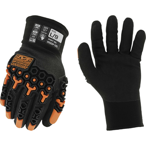 Gants thermiques Speedknit M-Pact, 7, Paume en Nitrile, Poignet Poignet en tricot Les Fournitures Industrielles Méga