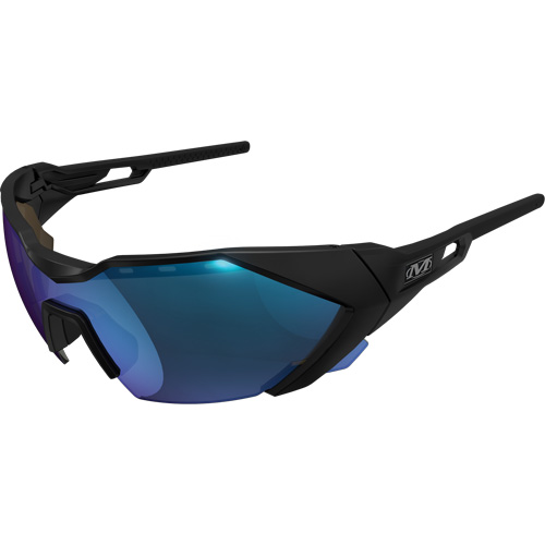 Lunettes de s&eacute;curit&eacute; de type E, Lentille Bleu, Antibu&eacute;e/Anti-&eacute;gratignures, ANSI Z87+ Les Fournitures Industrielles Méga