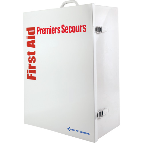 Armoire pour premiers soins SmartCompliance, R&eacute;pond &agrave; la norme CSA Z1220-17 type 3 environnements &agrave; haut risque, Moyen (26-50 travailleurs) Les Fournitures Industrielles Méga