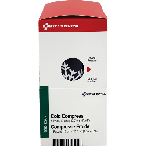 SmartCompliance&reg; Refill Instant Compress, Cold, Single Use, 4" x 5" Les Fournitures Industrielles Méga