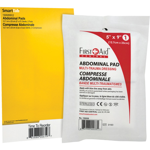 SmartCompliance&reg; Refill Abdominal Trauma Pads Les Fournitures Industrielles Méga