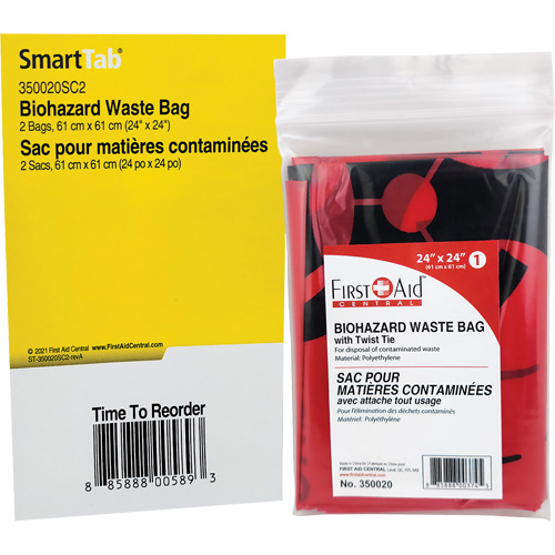 SmartCompliance&reg; Refill Waste Bags, Bio-Hazard, 24" L x 24" W Les Fournitures Industrielles Méga