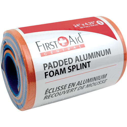 Splint, Multipurpose, Aluminum Foam Padded, 24", Non-Medical Les Fournitures Industrielles Méga