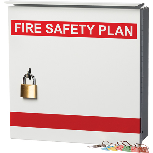 Boîte pour plan de s&eacute;curit&eacute; en cas d'incendie Les Fournitures Industrielles Méga