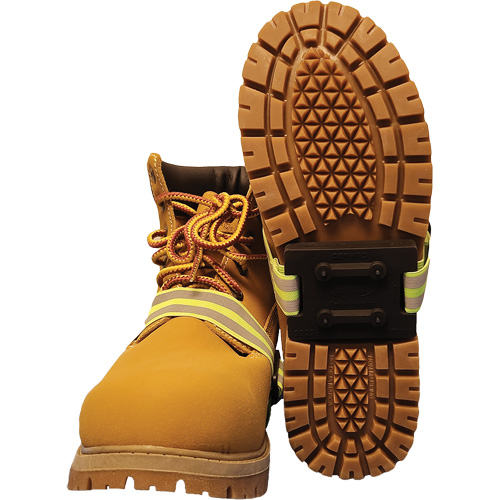 Icetred Mid-Sole Traction Device with Defined Heel, Rubber/Tungsten Carbide, Stud Traction, One Size Les Fournitures Industrielles Méga