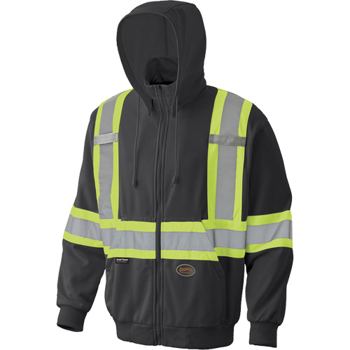 6942 Zip Style Hoodie, Small, Black Les Fournitures Industrielles Méga