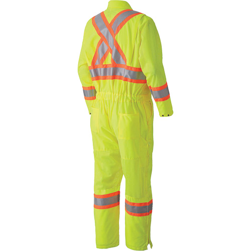 5999A Combinaison de s&eacute;curit&eacute; routi&egrave;re, T-petit, Jaune lime haute visibilit&eacute; Les Fournitures Industrielles Méga