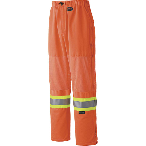 6001P Pantalon de s&eacute;curit&eacute; routi&egrave;re, Polyester, T-petit, Orange haute visibilit&eacute; Les Fournitures Industrielles Méga