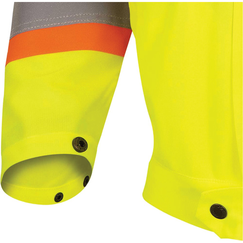 5999JW Women's Traffic Safety Jacket, Polyester, High Visibility Lime-Yellow, X-Small Les Fournitures Industrielles Méga