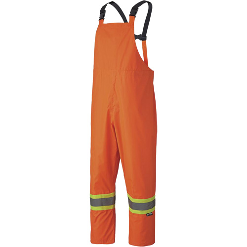 5608 210D Waterproof Rain Suit, Polyester/PVC, Small, High Visibility Orange Les Fournitures Industrielles Méga
