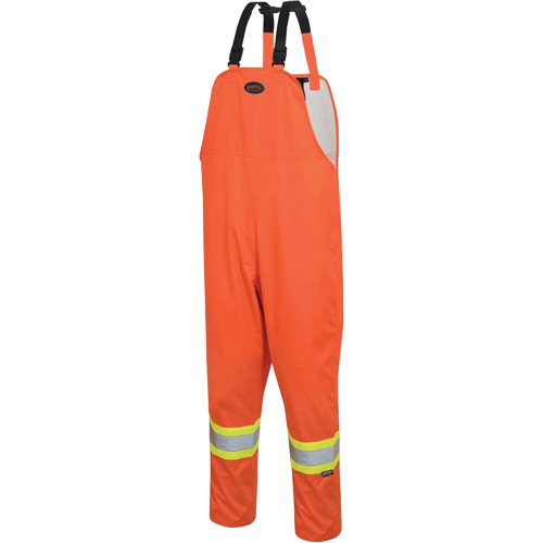 5627 The Rock 300D Bib Pants, Polyester, Small, High Visibility Orange Les Fournitures Industrielles Méga