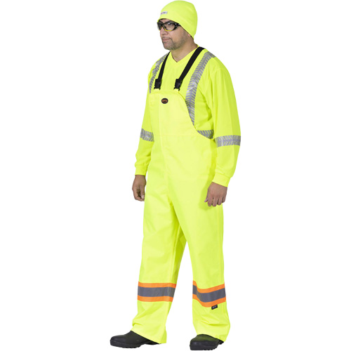 5629 The Rock 300D Bib Pants, Polyester, Small, High Visibility Lime-Yellow Les Fournitures Industrielles Méga