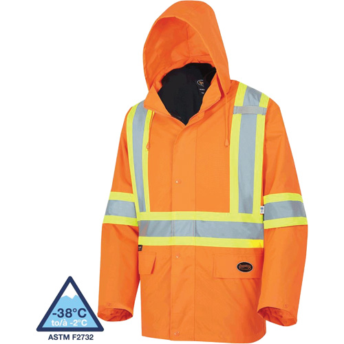 5632 Manteau 3 en 1 The Rock, Orange haute visibilit&eacute;, T-petit Les Fournitures Industrielles Méga