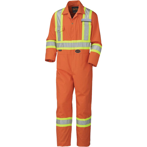 5513 Combinaison pour lavage industriel, 36, Orange haute visibilit&eacute; Les Fournitures Industrielles Méga