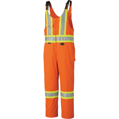 6617Z Combinaisons de s&eacute;curit&eacute; avec fermetures &agrave; glissi&egrave;re aux jambes, Poly-coton, 36, Orange haute visibilit&eacute; Les Fournitures Industrielles Méga