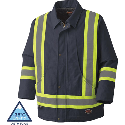 5535A Quilted Duck Parka, Navy Blue, Small Les Fournitures Industrielles Méga
