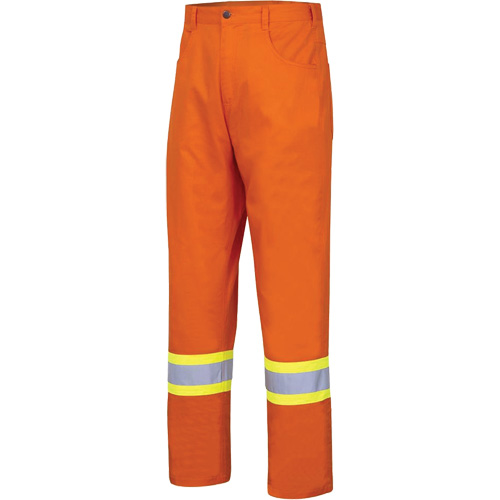 4461 Pantalon de s&eacute;curit&eacute; ultrafrais, Coton, 30, Orange haute visibilit&eacute; Les Fournitures Industrielles Méga