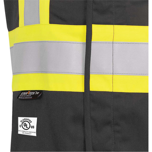7729 Veste r&eacute;sistante aux arcs &eacute;lectriques FR-Tech, Petit, Noir, 10 cal/cm² Les Fournitures Industrielles Méga