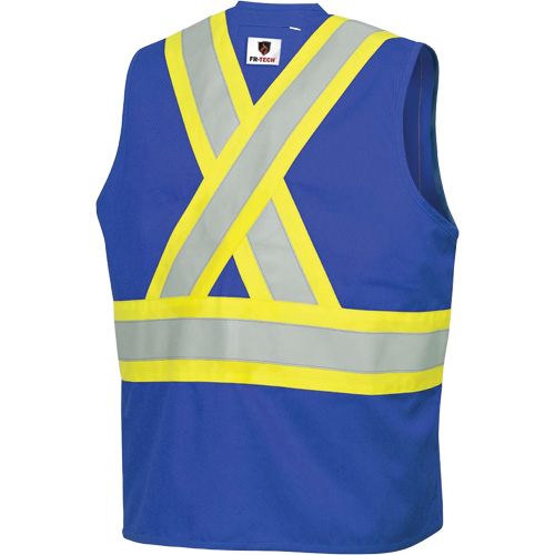 7730 Veste r&eacute;sistante aux arcs &eacute;lectriques FR-Tech, Petit, Bleu royal, 10 cal/cm² Les Fournitures Industrielles Méga