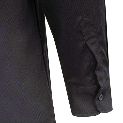 7742 FR-Tech&reg; Flame-Resistant Safety Shirt, Small, Navy Blue Les Fournitures Industrielles Méga