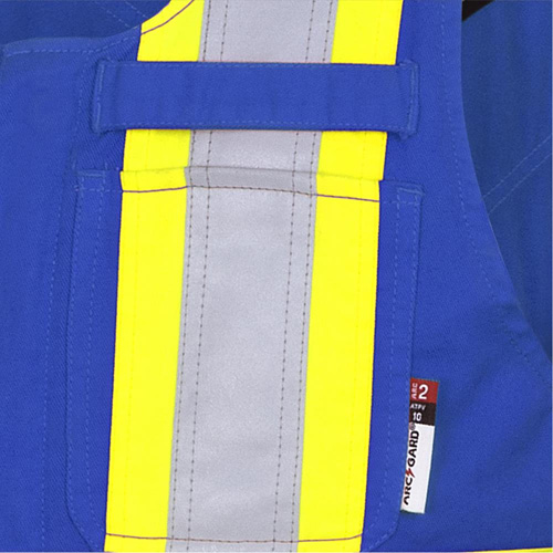 7714 FR-Tech&reg; Flame-Resistant Overalls, Small, Royal Blue Les Fournitures Industrielles Méga