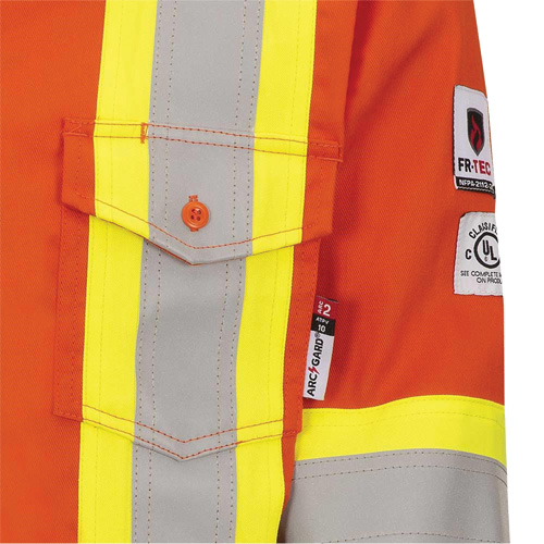 7743 Chemise de s&eacute;curit&eacute; ignifug&eacute;e FR-Tech, Petit, Orange haute visibilit&eacute; Les Fournitures Industrielles Méga