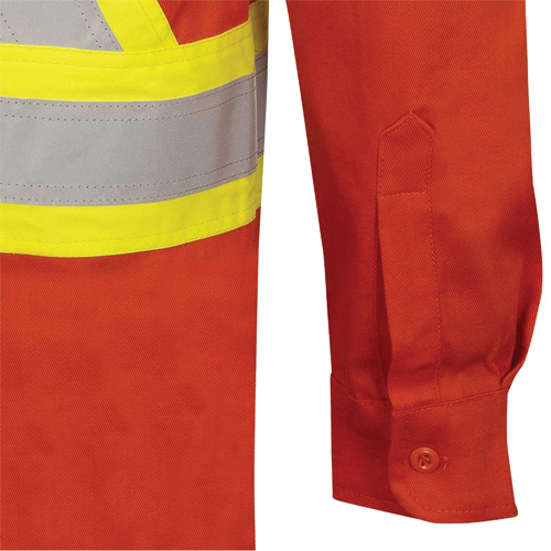 7743 Chemise de s&eacute;curit&eacute; ignifug&eacute;e FR-Tech, Petit, Orange haute visibilit&eacute; Les Fournitures Industrielles Méga