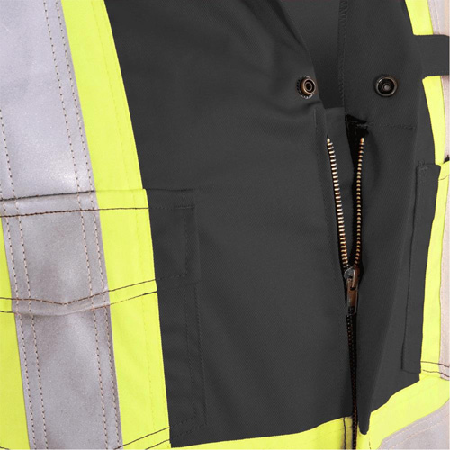 7702BKT Combinaison FR-Tech contre les arcs, Taille 40 (grand taille), Noir, 10 cal/cm² Les Fournitures Industrielles Méga