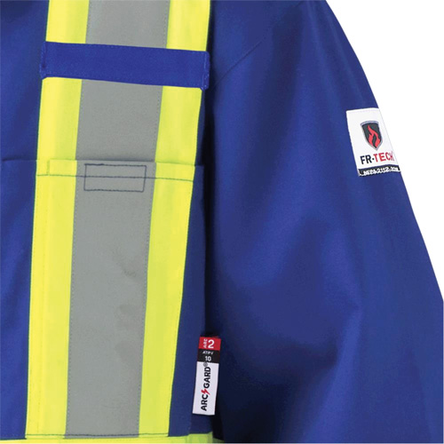 7706 FR-Tech&reg; Flame-Resistant Coverall with Leg Zippers, Size 36, Royal Blue, 9.7 cal/cm² Les Fournitures Industrielles Méga